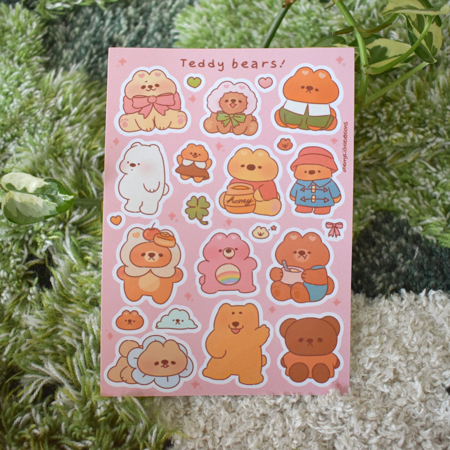 Teddy Bears Sticker Sheet