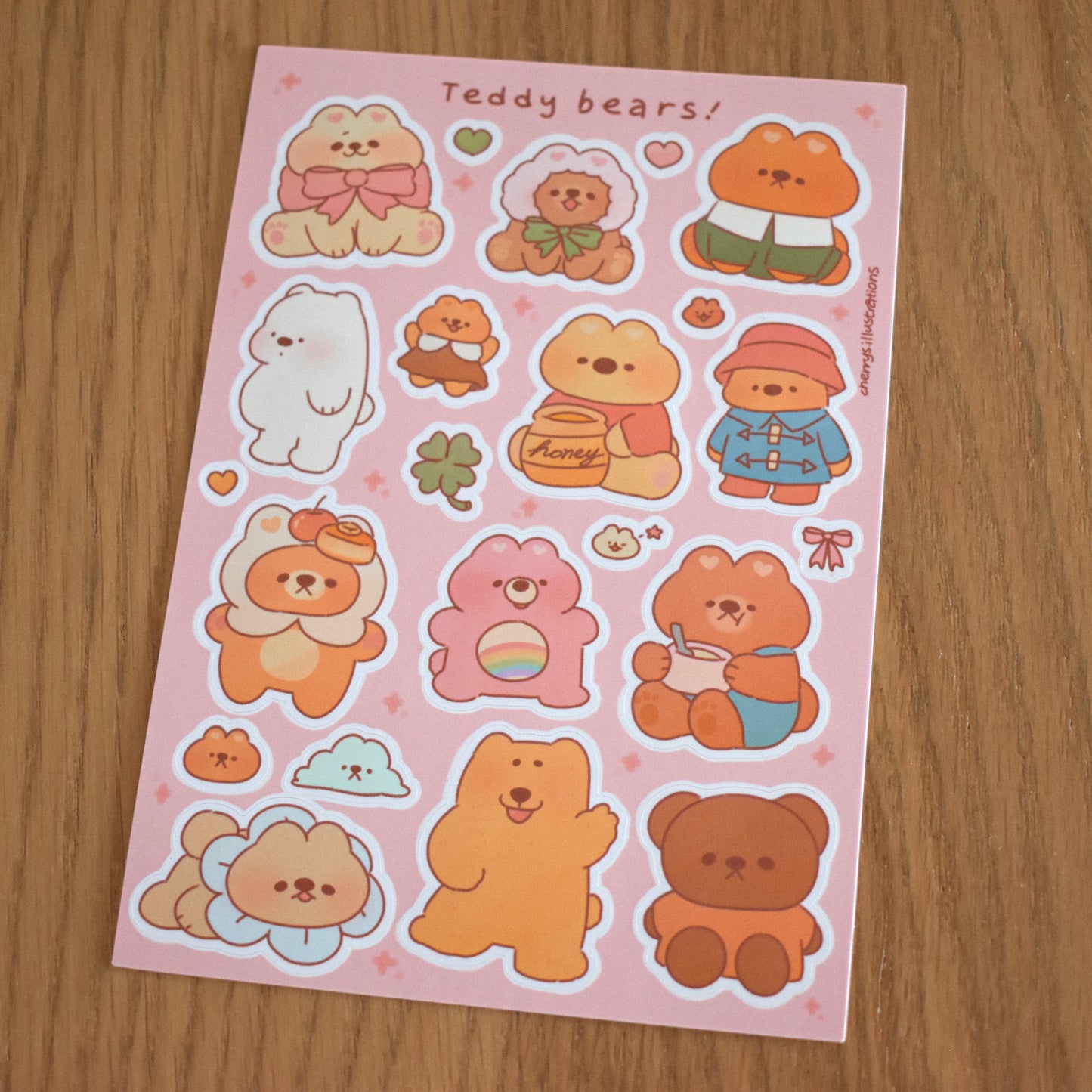 Teddy Bears Sticker Sheet