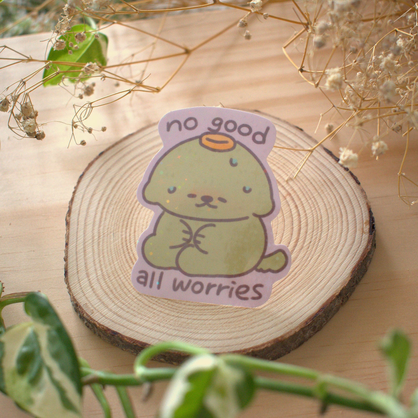 No Good, All Worries Stickers