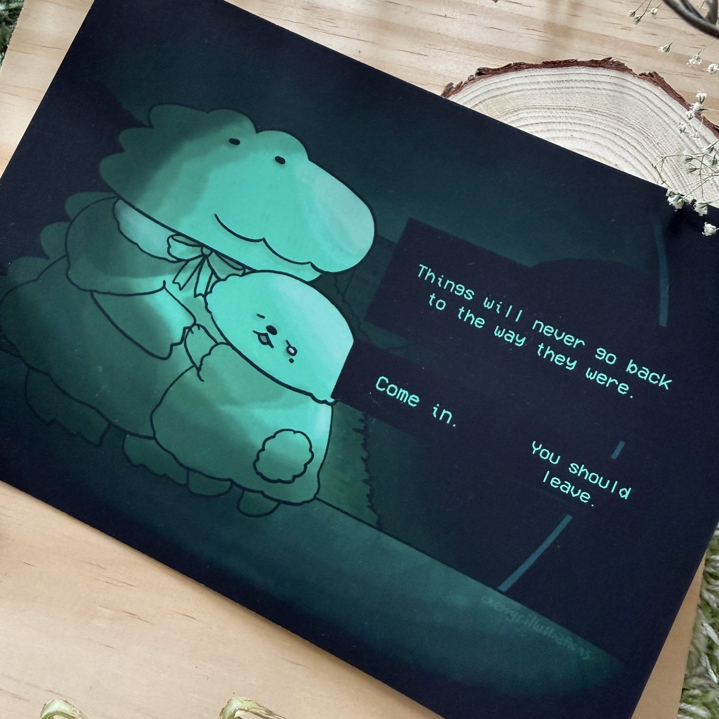 No I'm not Croco Art Print