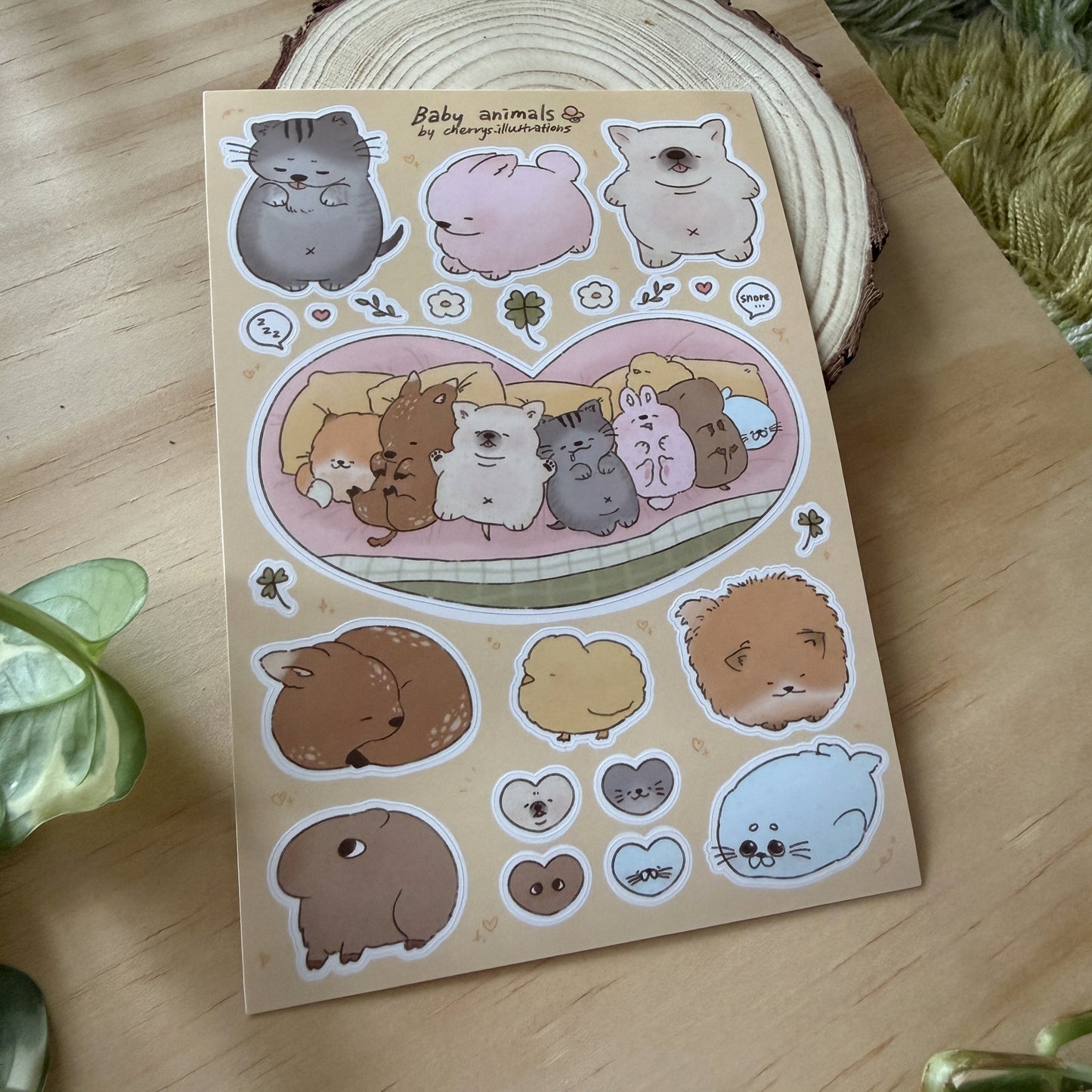 Baby Animals Sticker Sheet
