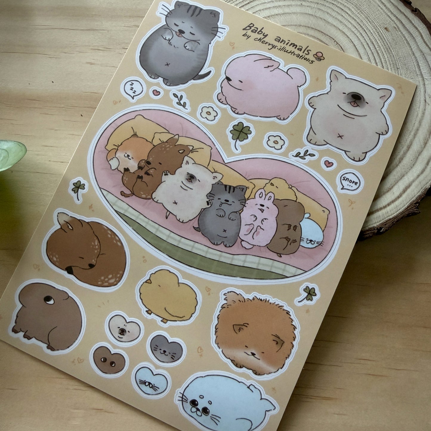 Baby Animals Sticker Sheet