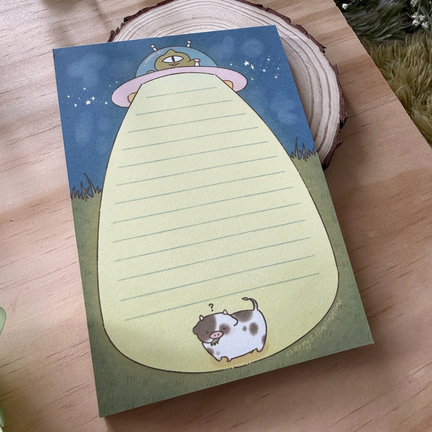 Alien Abduction Memo Pad