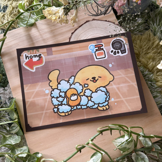 Shower Time! Art Print