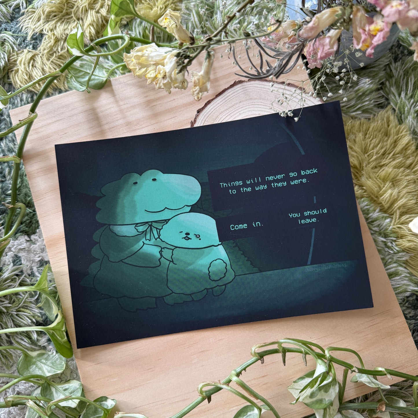 No I'm not Croco Art Print