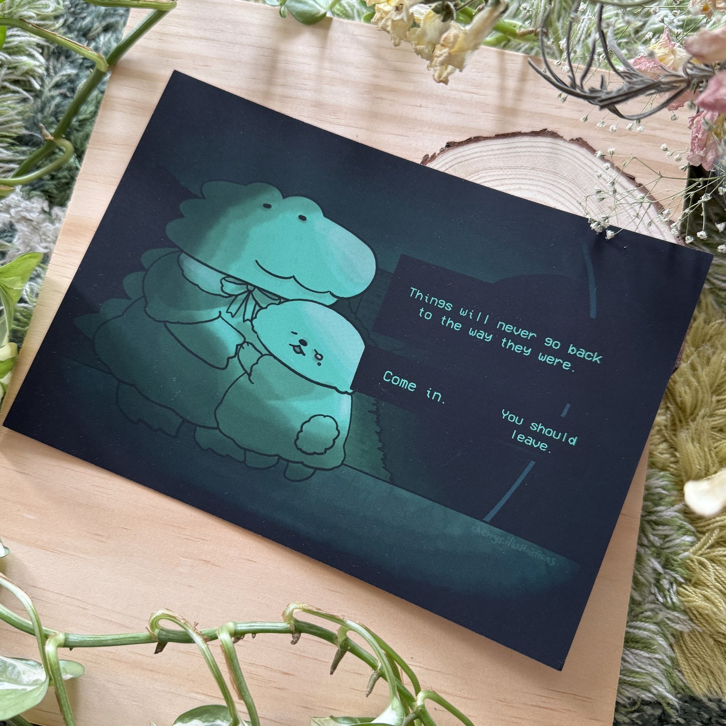No I'm not Croco Art Print