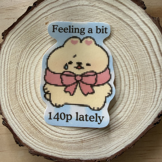 Feeling 140p Stickers
