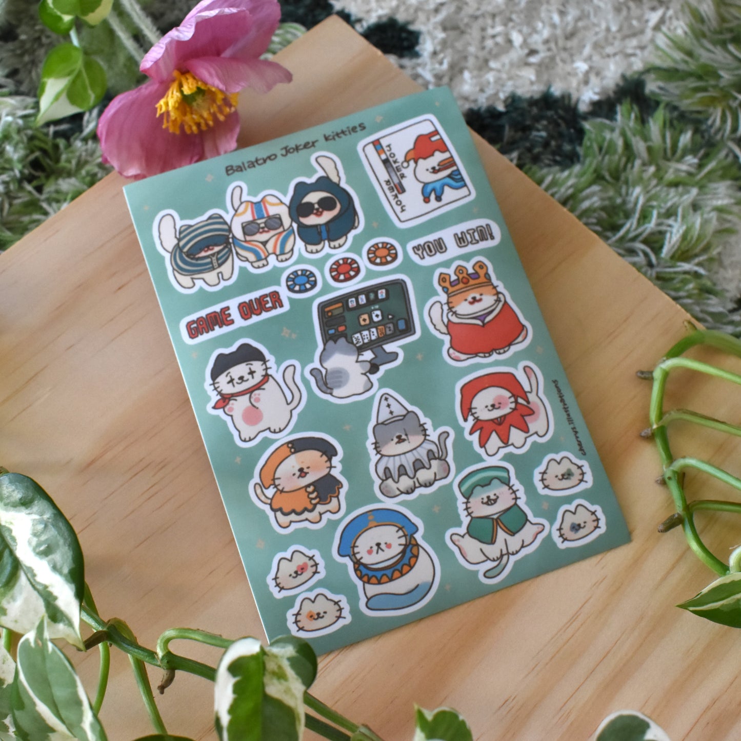 Balatro Joker Kitties Sticker Sheet