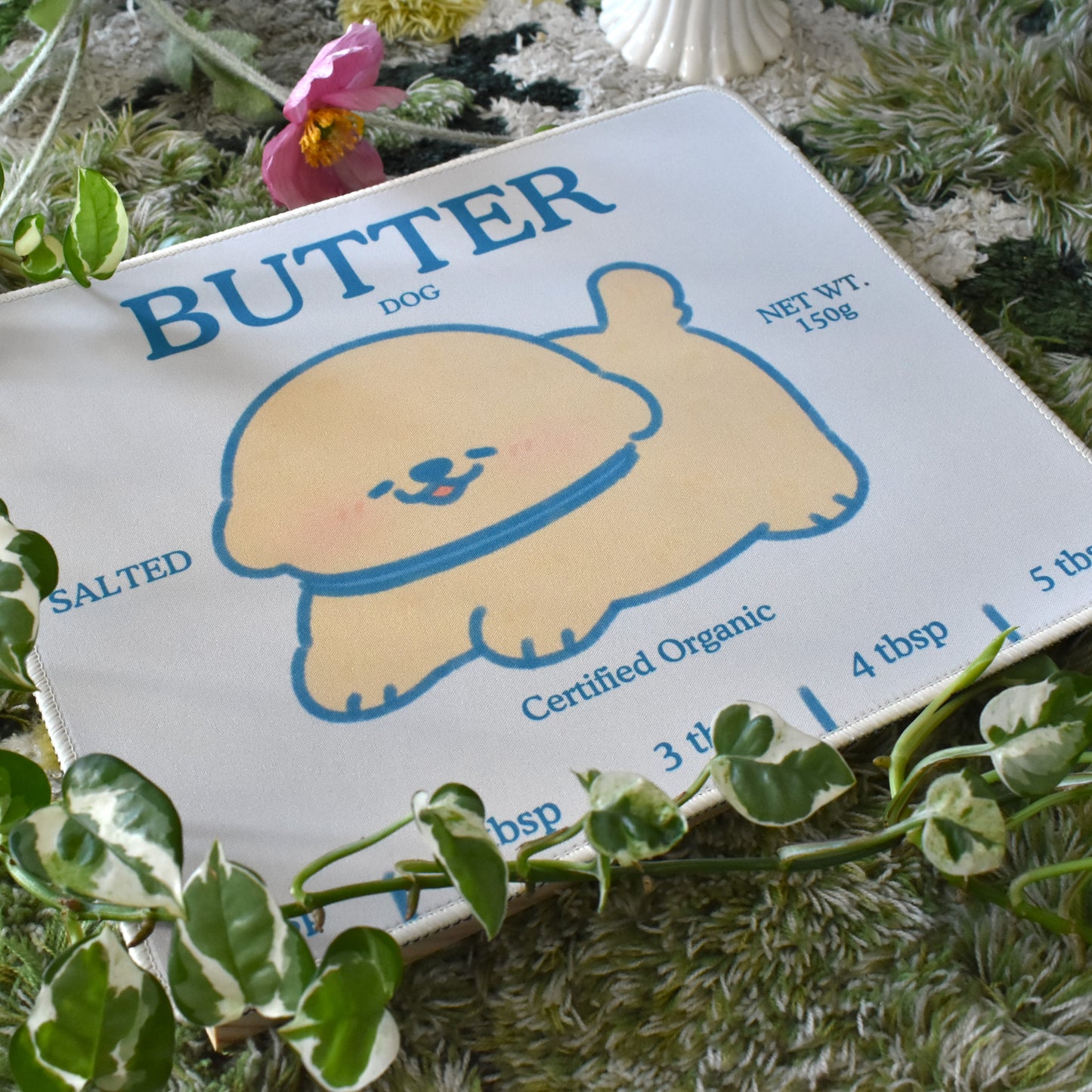 Organic Butter (Dog) Waterproof Mousepad