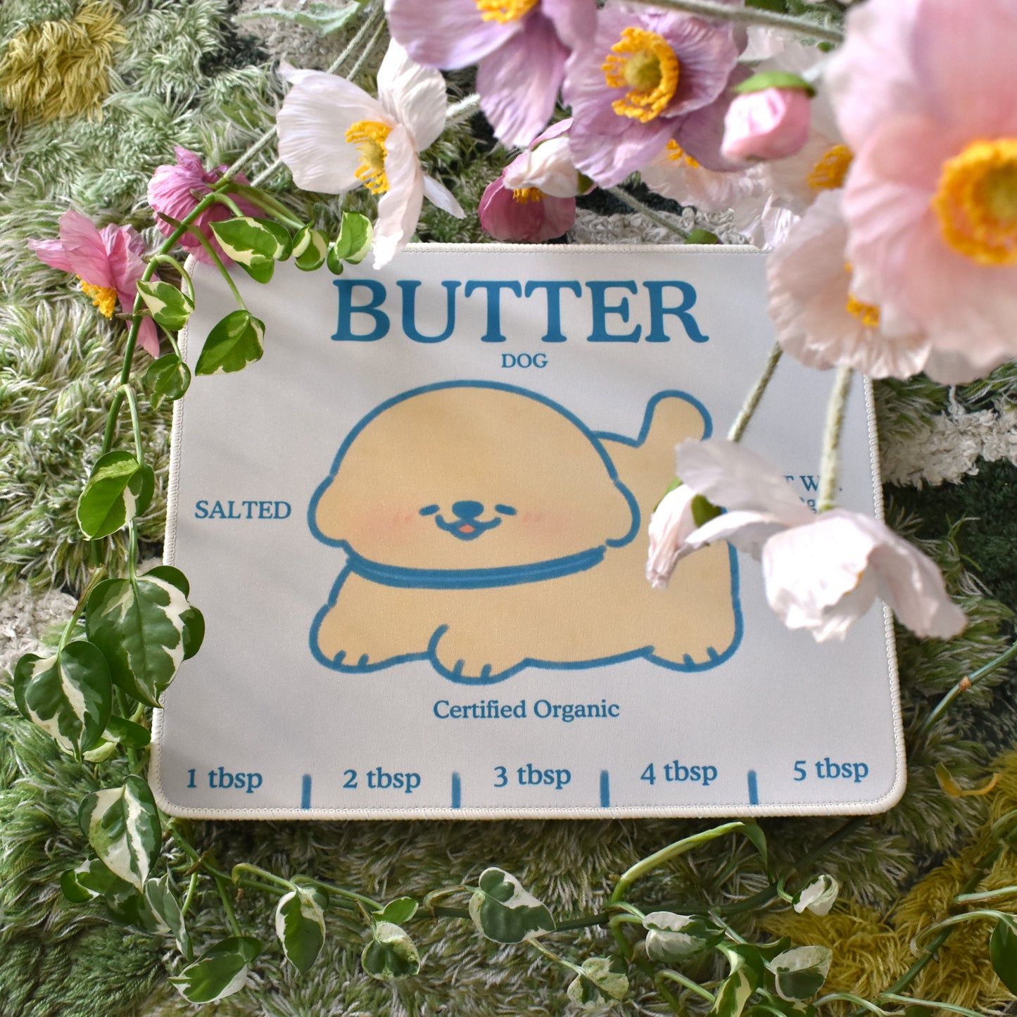 Organic Butter (Dog) Waterproof Mousepad